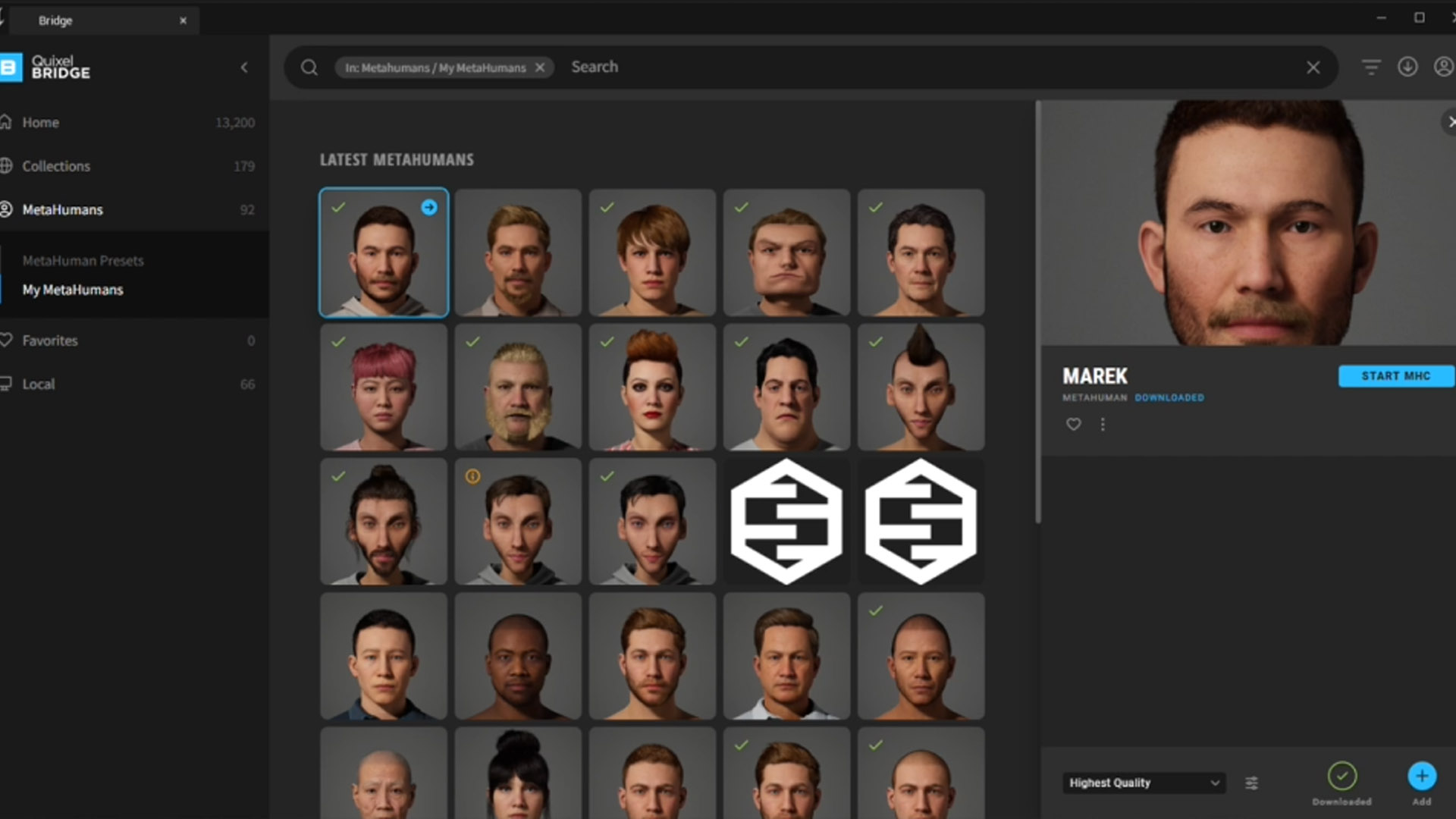 strona główna metahuman creator