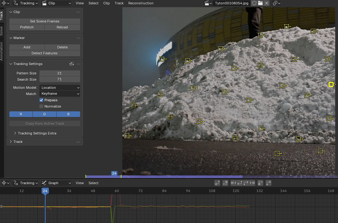 tryb motion tracking w blenderze i jego wykorzystanie