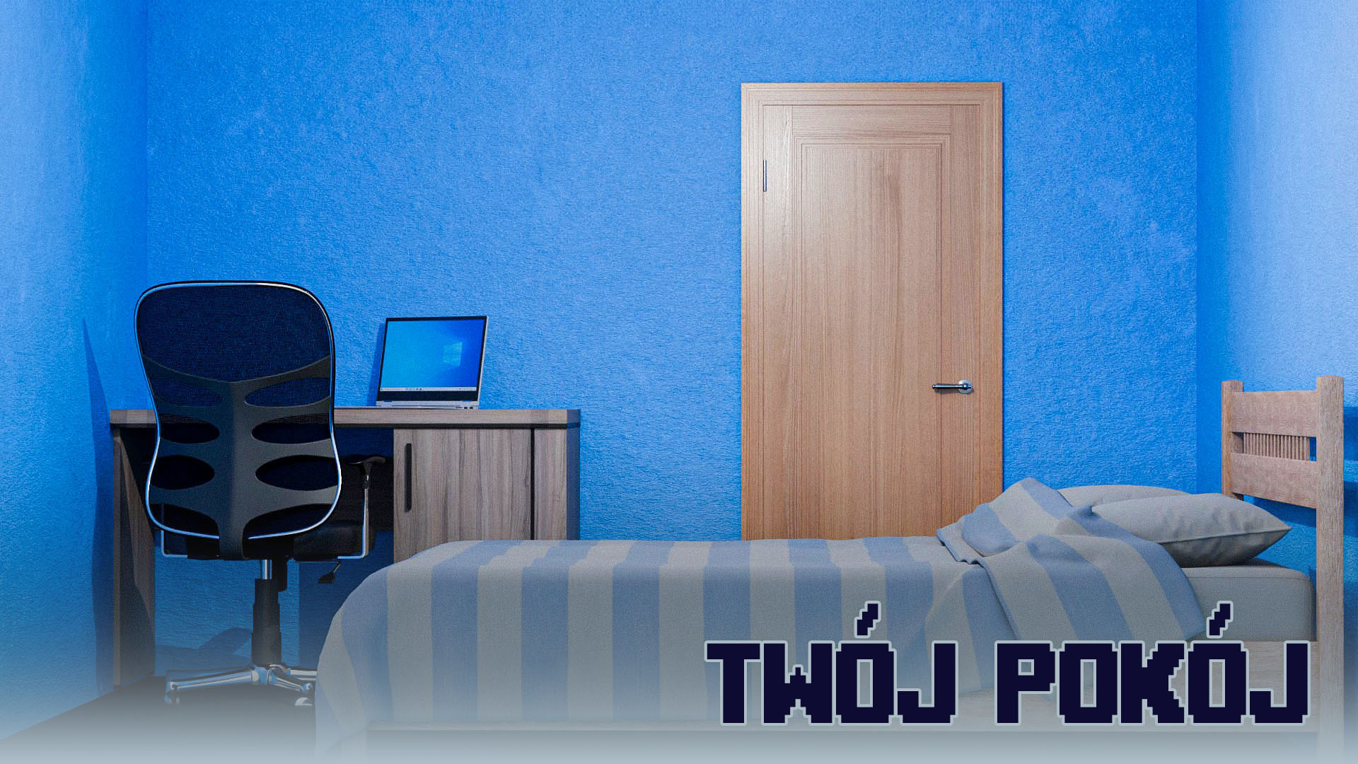 Pokój który stworzysz w ramach kursu Blender dla Młodzieży